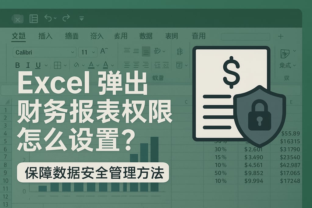 Excel弹出财务报表权限怎么设置？保障数据安全管理方法