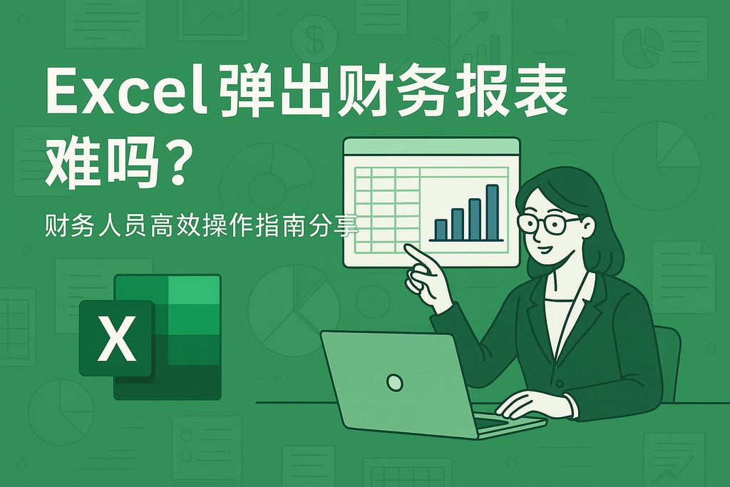 Excel弹出财务报表难吗？财务人员高效操作指南分享