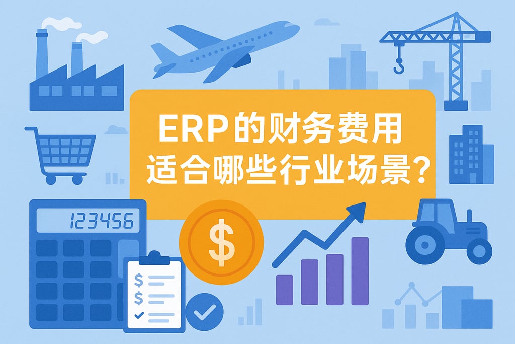 erp的财务费用适合哪些行业场景？多领域财务数字化转型
