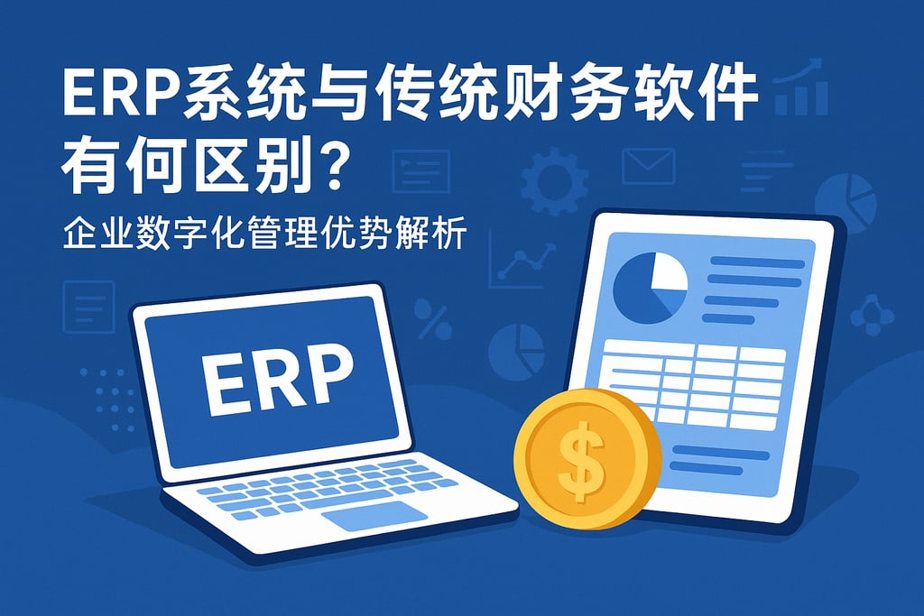 erp系统和传统财务软件有何区别？企业数字化管理优势解析