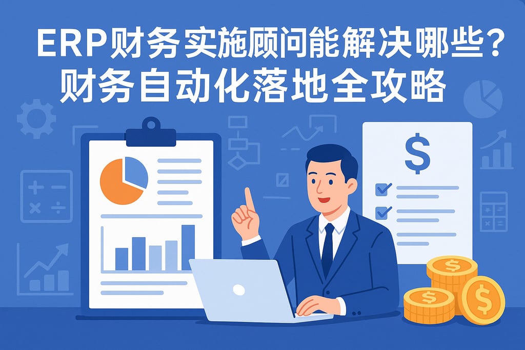 erp财务实施顾问能解决哪些痛点？财务自动化落地全攻略