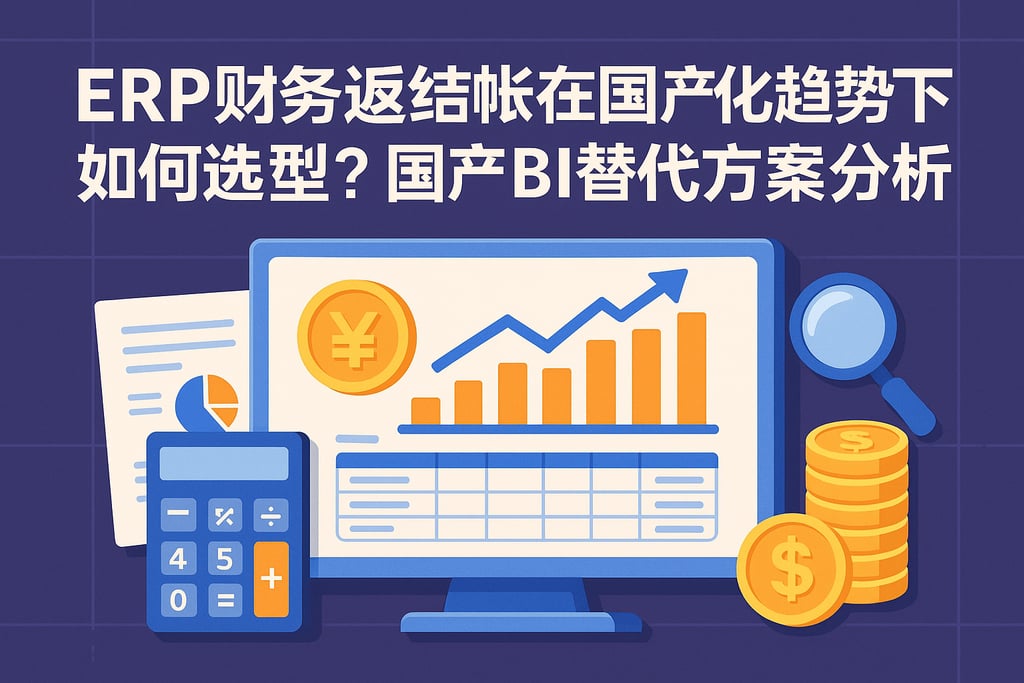 erp财务返结帐在国产化趋势下如何选型？国产BI替代方案分析