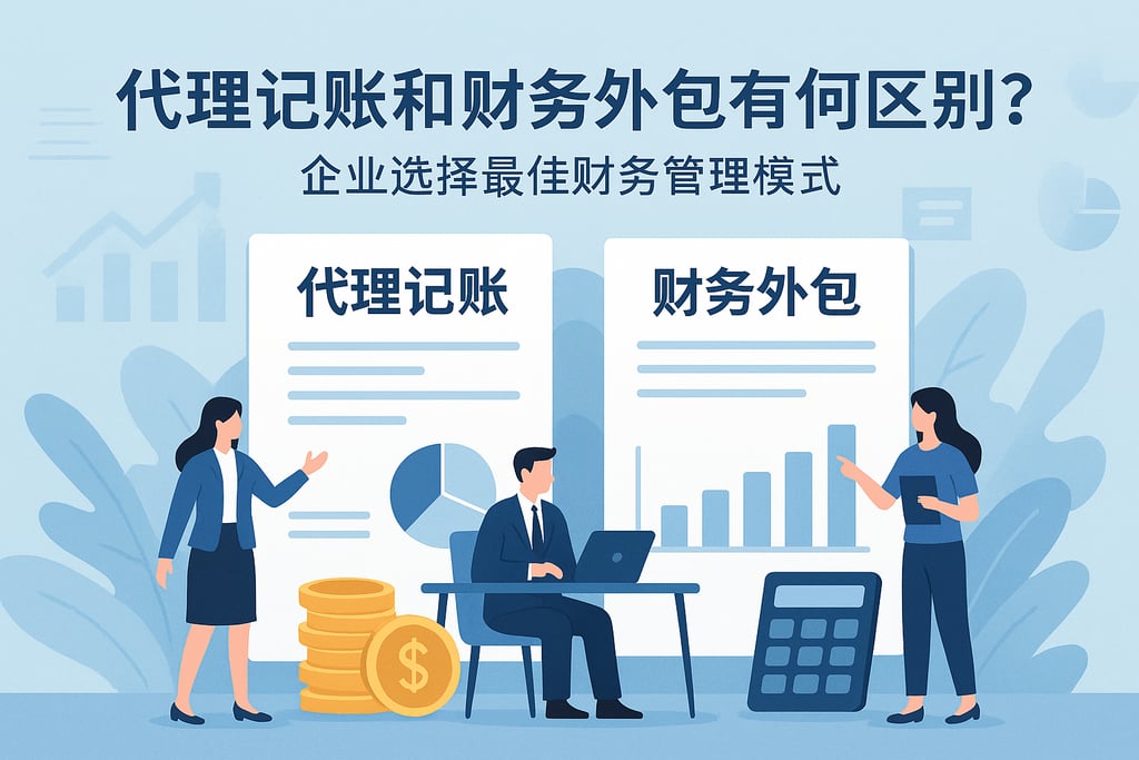 代理记账和财务外包有何区别？企业选择最佳财务管理模式