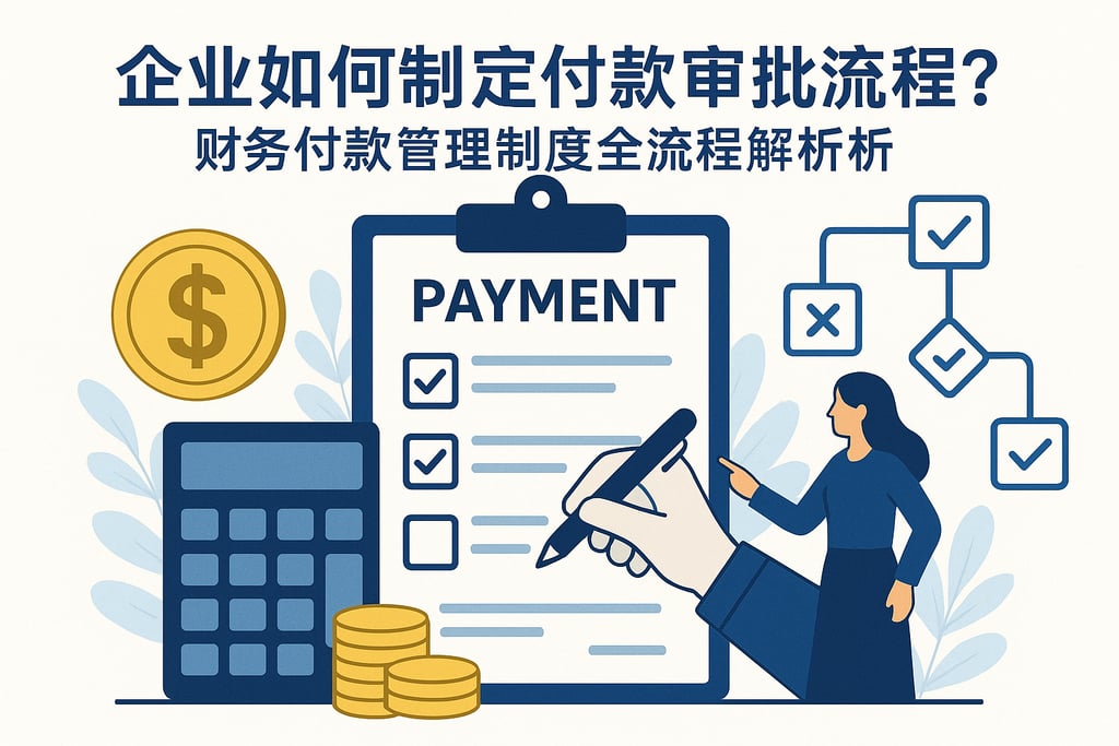 企业如何制定付款审批流程？财务付款管理制度全流程解析