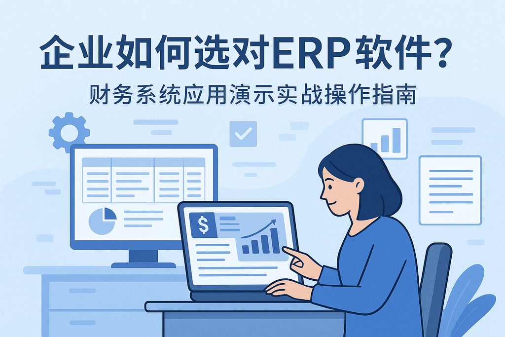 企业如何选对ERP软件？财务系统应用演示实战操作指南