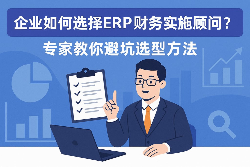 企业如何选择erp财务实施顾问？专家教你避坑选型方法