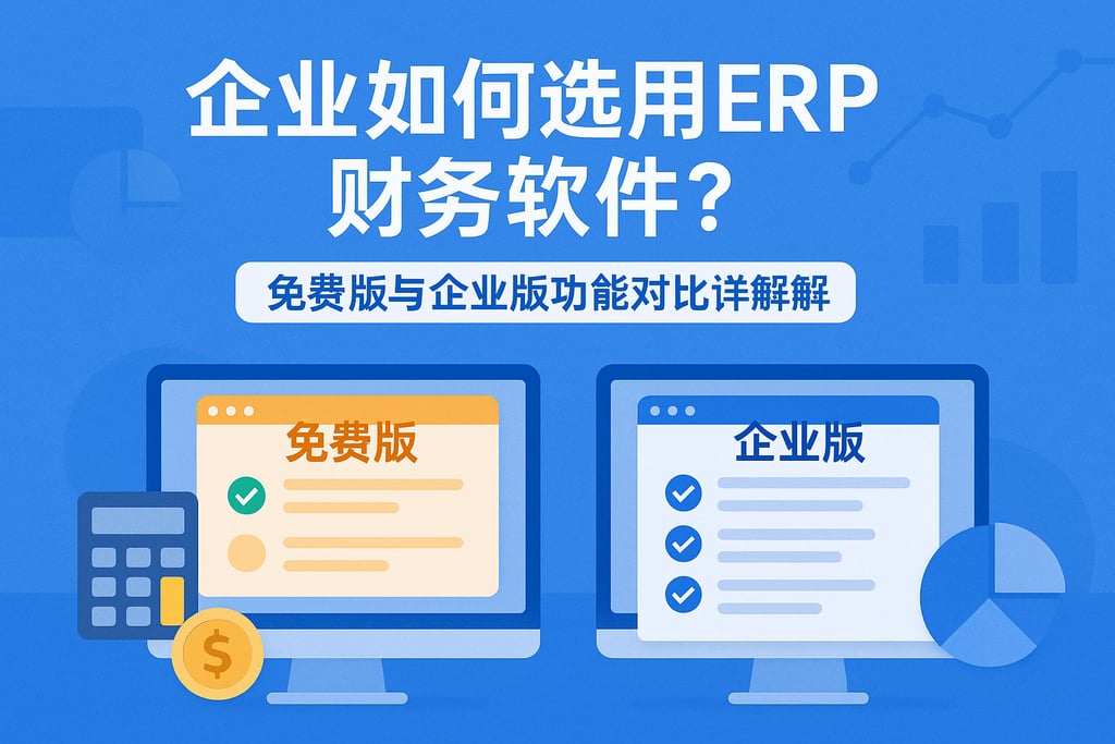 企业如何选用ERP财务软件？免费版与企业版功能对比详解