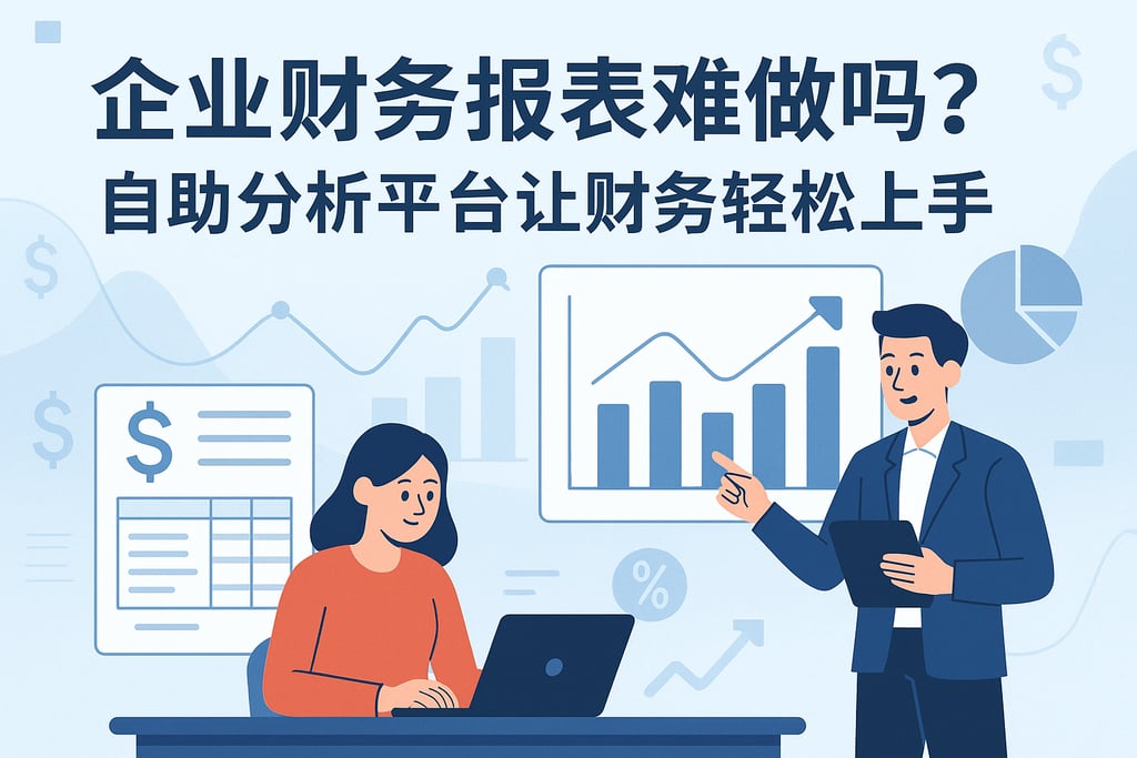 企业财务报表难做吗？自助分析平台让财务轻松上手