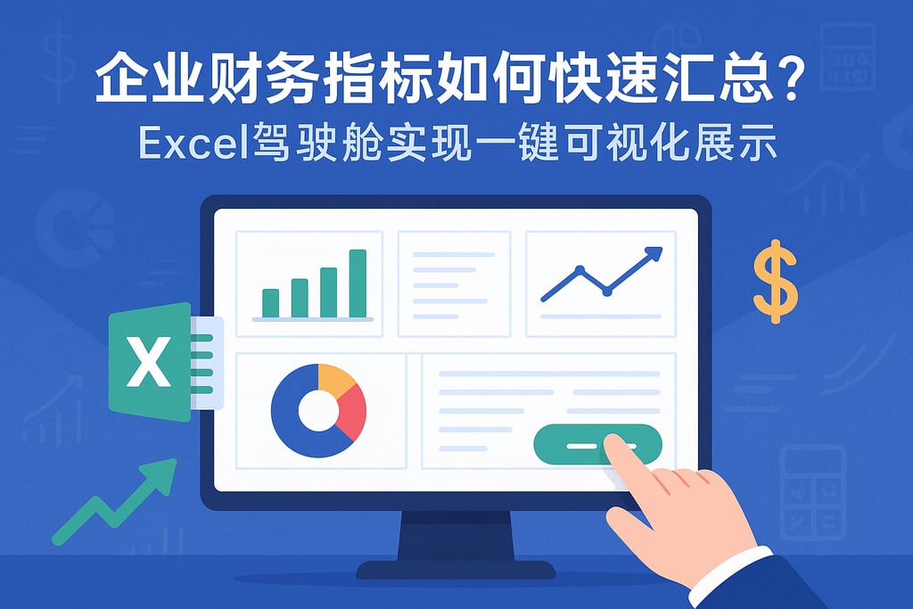 企业财务指标如何快速汇总？Excel驾驶舱实现一键可视化展示