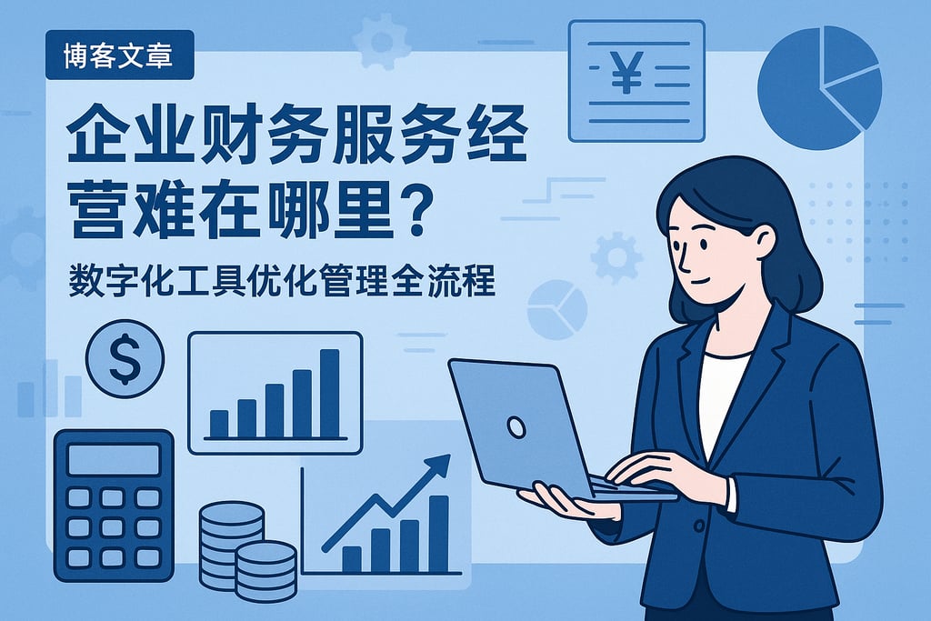 企业财务服务经营难在哪里？数字化工具优化管理全流程