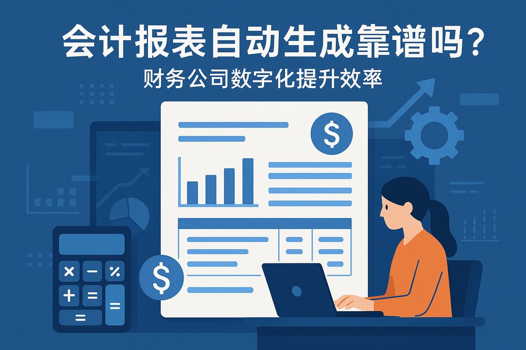 会计报表自动生成靠谱吗？财务公司数字化提升效率
