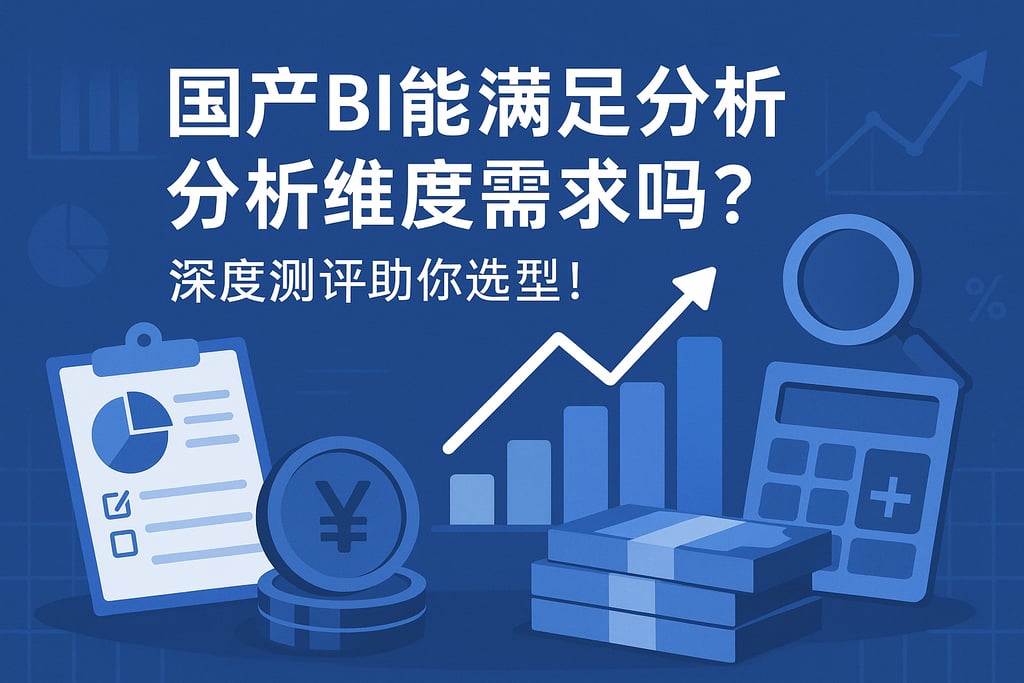 国产BI能满足财务分析维度需求吗？深度测评助你选型！