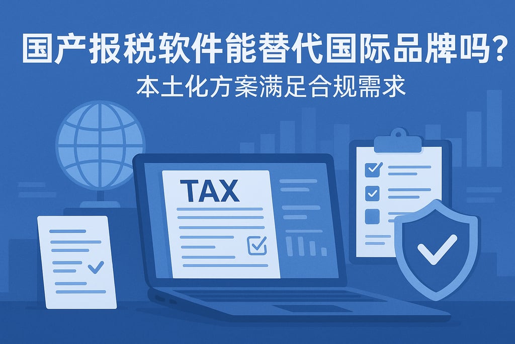 国产报税软件能替代国际品牌吗？本土化方案满足合规需求