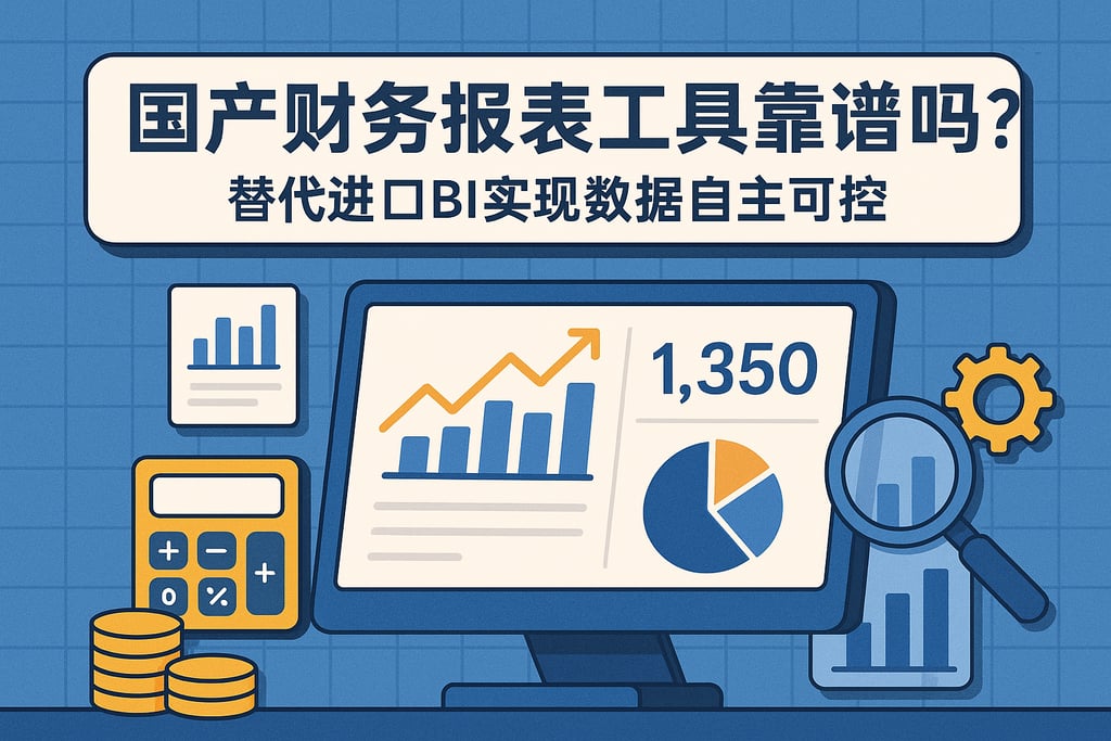 国产财务报表工具靠谱吗？替代进口BI实现数据自主可控