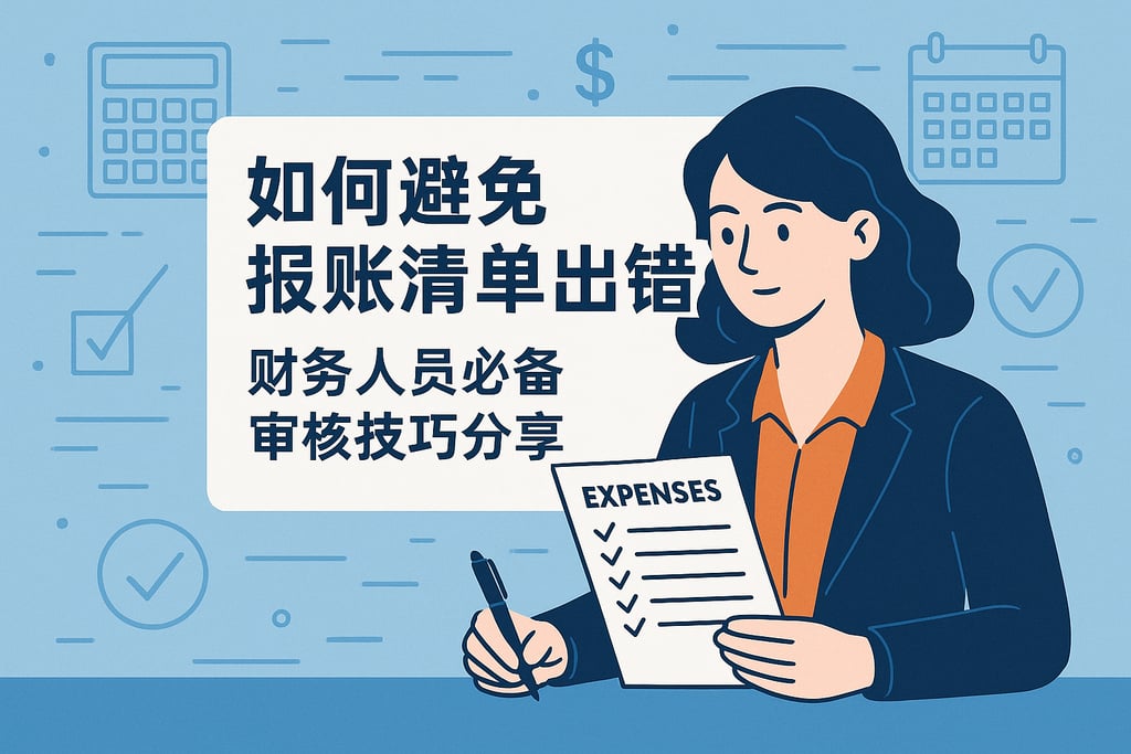 如何避免报账清单出错？财务人员必备审核技巧分享