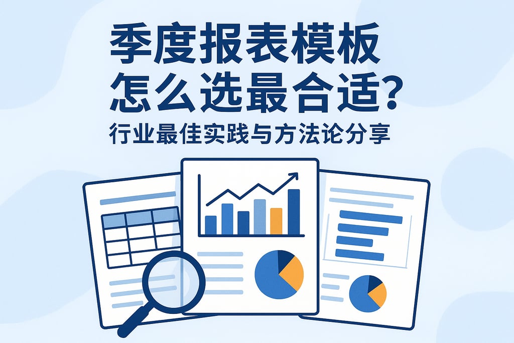 季度报表模板怎么选最合适？行业最佳实践与方法论分享