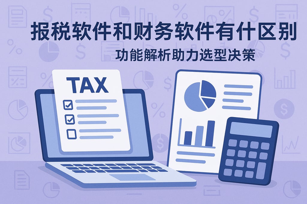 报税软件和财务软件有什么区别？功能解析助力选型决策