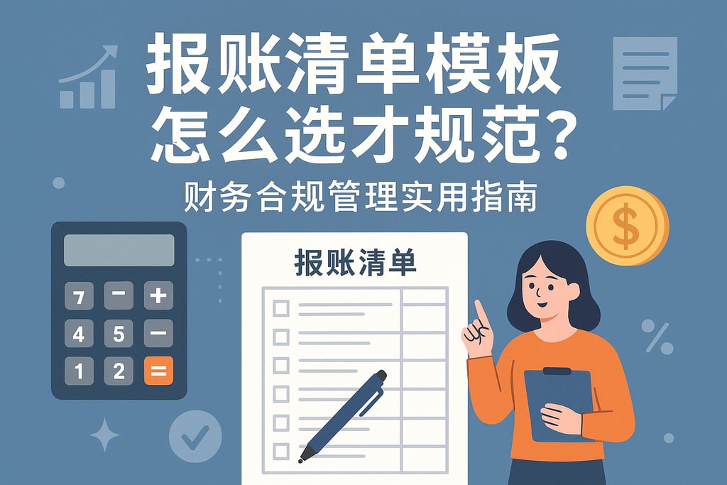 报账清单模板怎么选才规范？财务合规管理实用指南