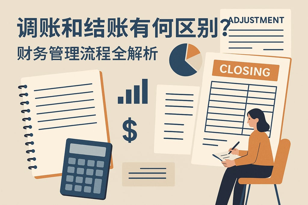 调账和结账有何区别？财务管理流程全解析