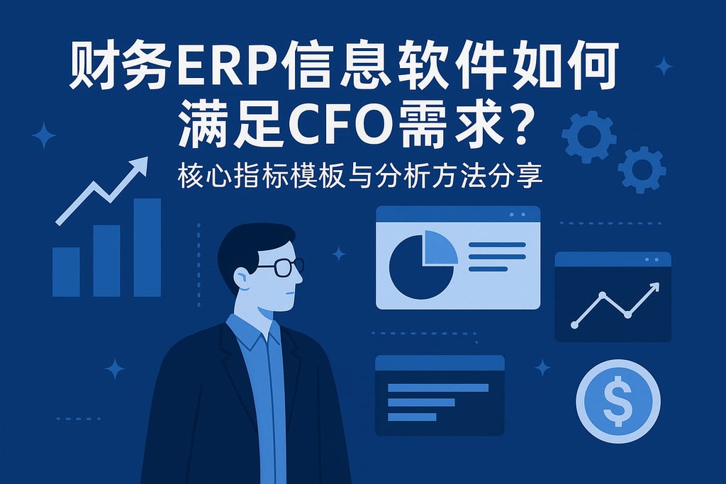 财务ERP信息软件如何满足CFO需求？核心指标模板与分析方法分享