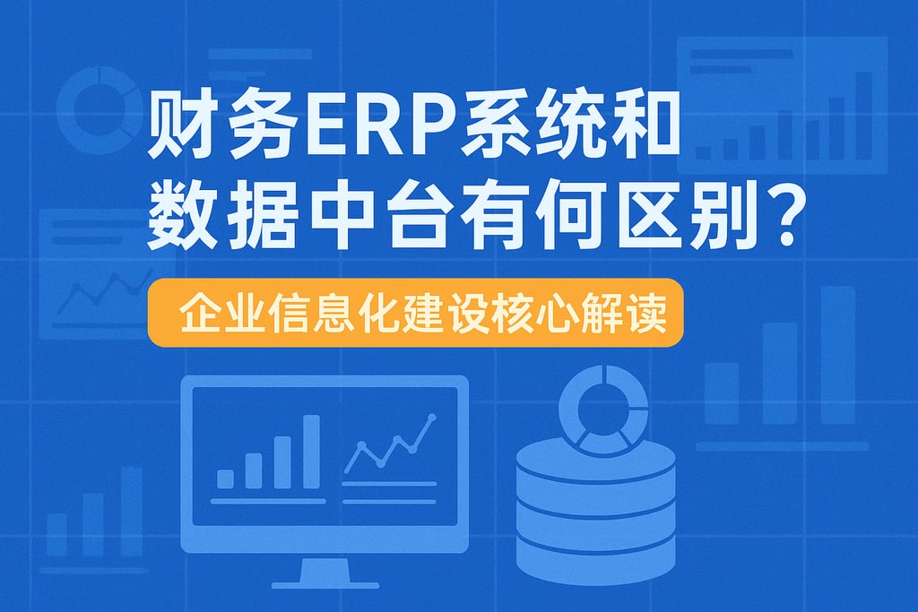 财务ERP系统和数据中台有何区别？企业信息化建设核心解读