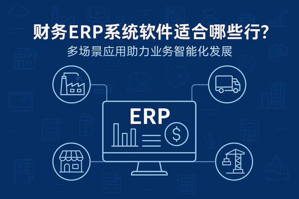 财务ERP系统软件适合哪些行业？多场景应用助力业务智能化发展