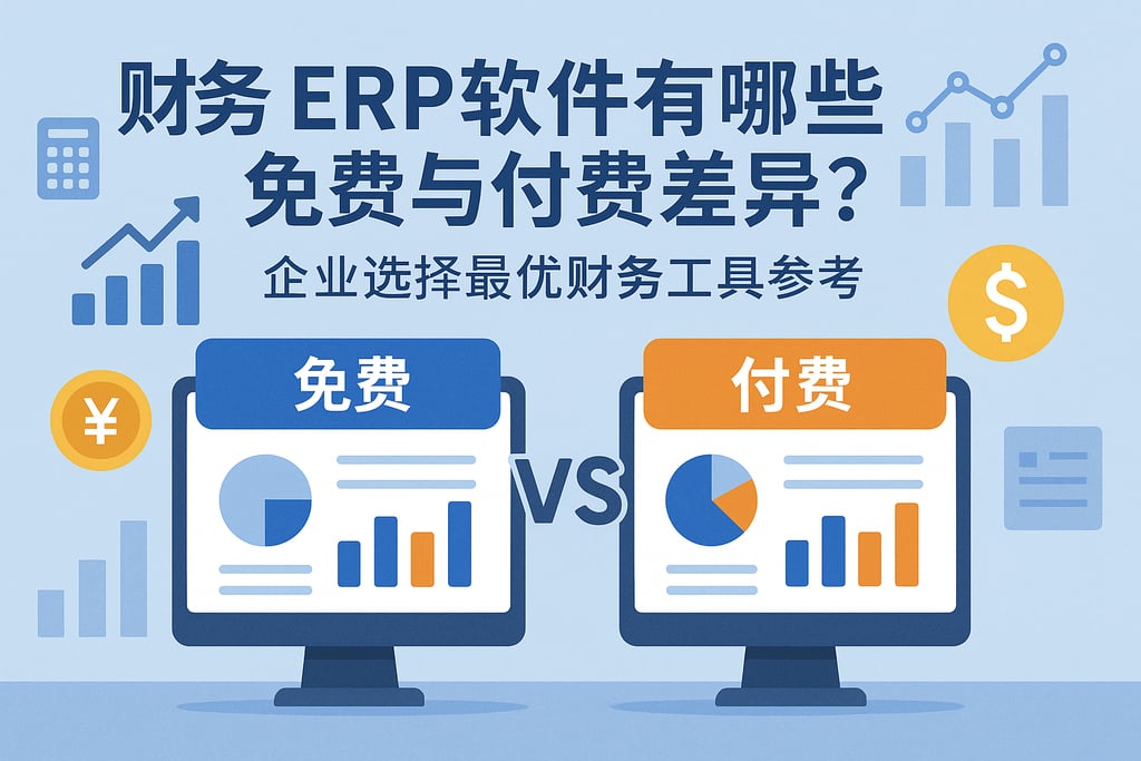 财务ERP软件有哪些免费与付费差异？企业选择最优财务工具参考