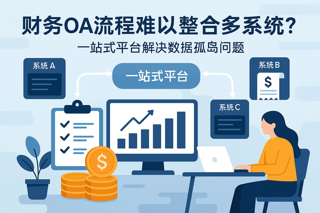 财务oa流程难以整合多系统？一站式平台解决数据孤岛问题