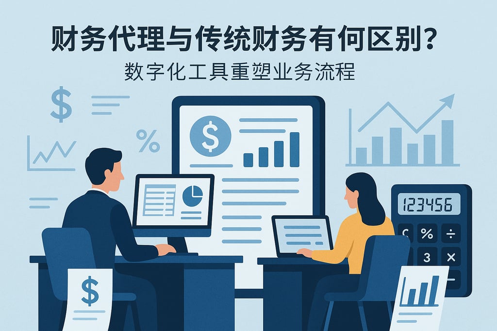 财务代理与传统财务有何区别？数字化工具重塑业务流程
