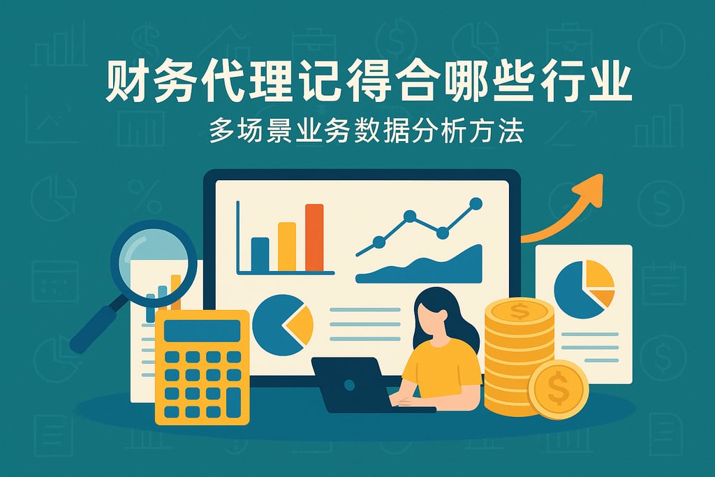 财务代理记账适合哪些行业？多场景业务数据分析方法