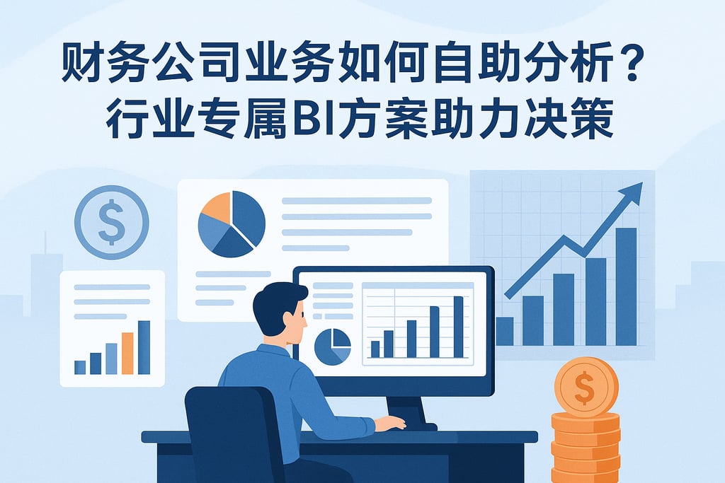 财务公司业务如何自助分析？行业专属BI方案助力决策