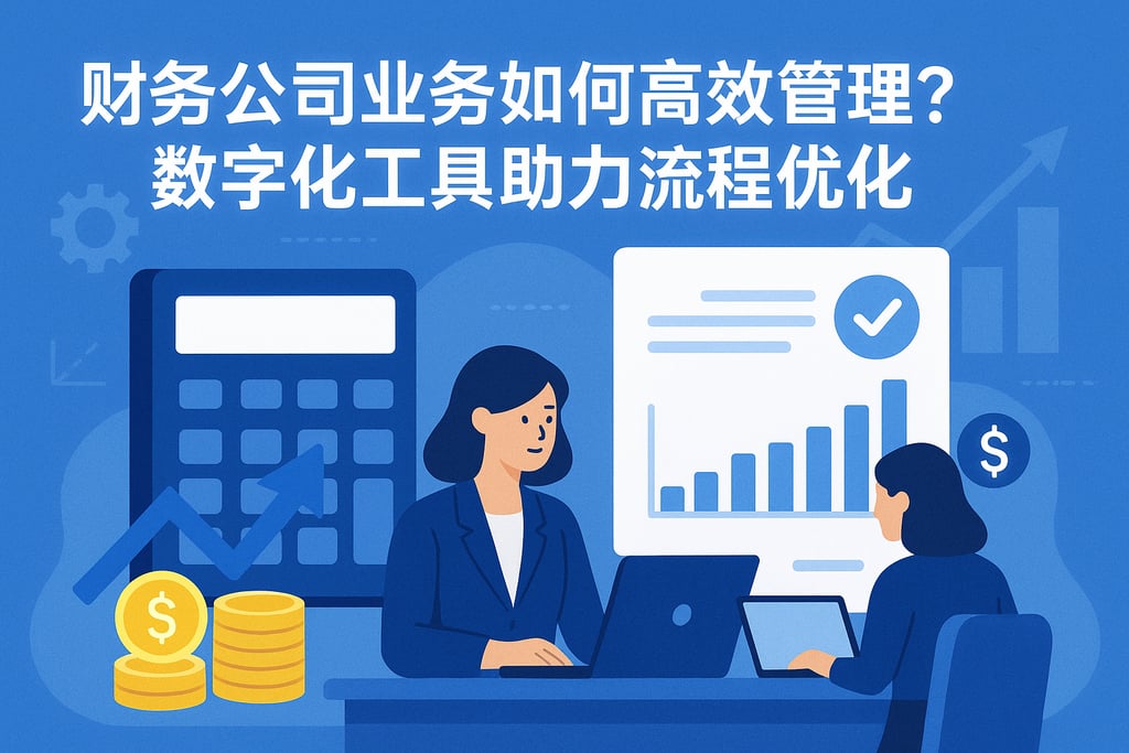 财务公司业务如何高效管理？数字化工具助力流程优化