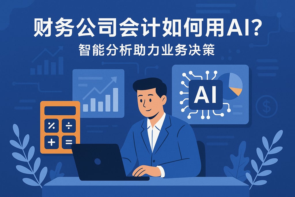 财务公司会计如何用AI？智能分析助力业务决策