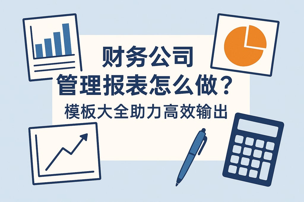 财务公司管理报表怎么做？模板大全助力高效输出