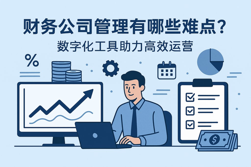 财务公司管理有哪些难点？数字化工具助力高效运营
