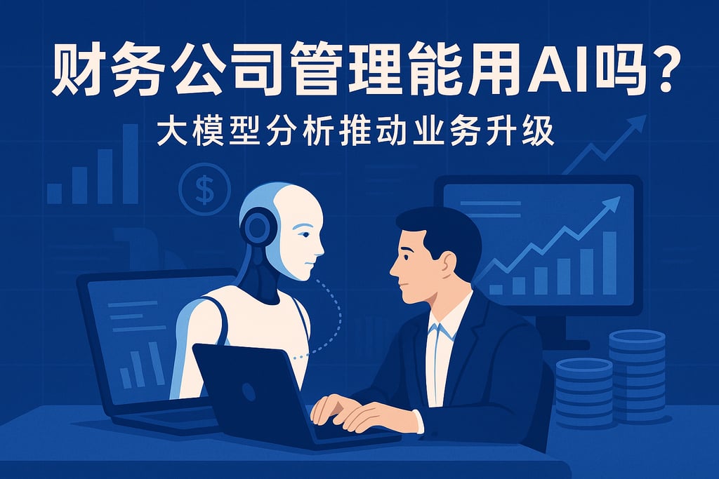 财务公司管理能用AI吗？大模型分析推动业务升级