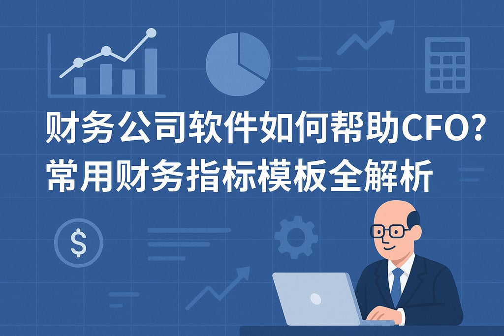 财务公司软件如何帮助CFO？常用财务指标模板全解析