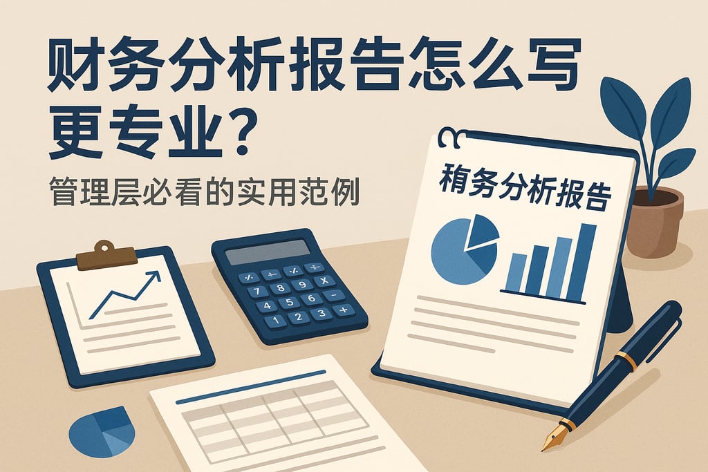 财务分析报告怎么写更专业？管理层必看的实用范例