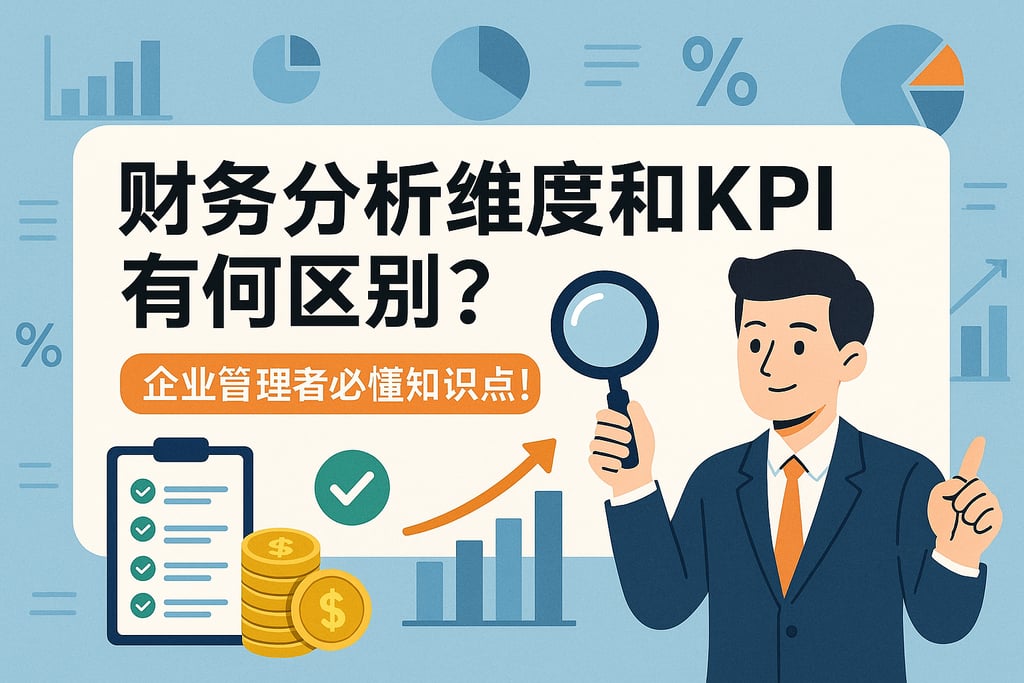 财务分析维度和KPI有何区别？企业管理者必懂知识点！