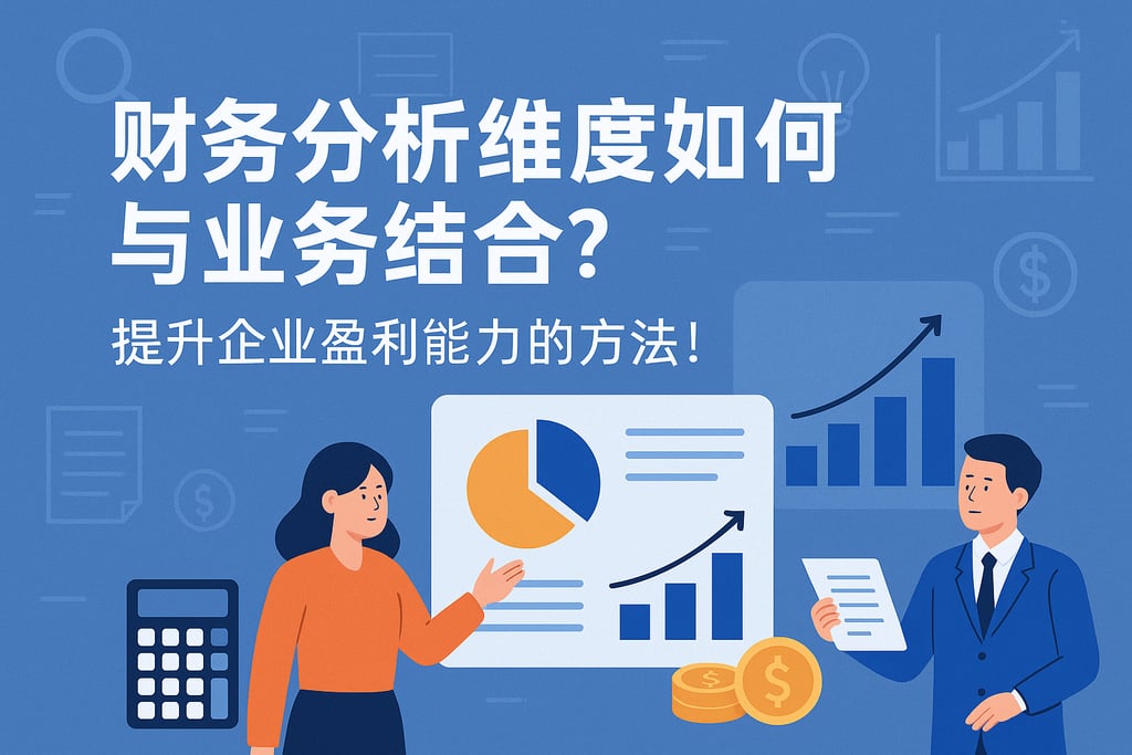 财务分析维度如何与业务结合？提升企业盈利能力的方法！