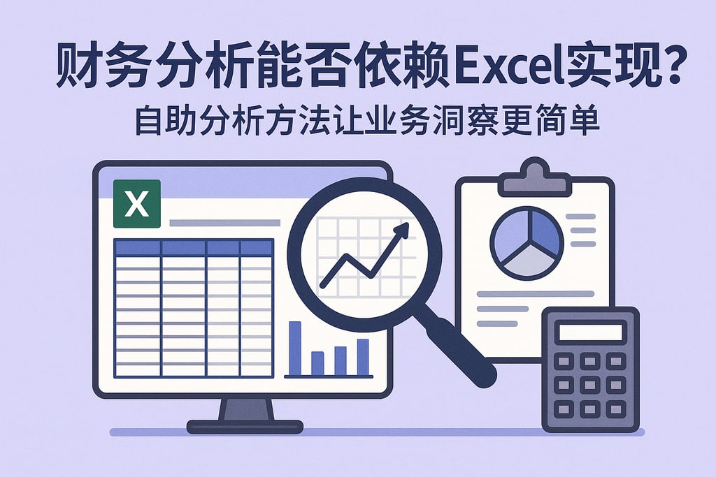 财务分析能否依赖Excel实现？自助分析方法让业务洞察更简单