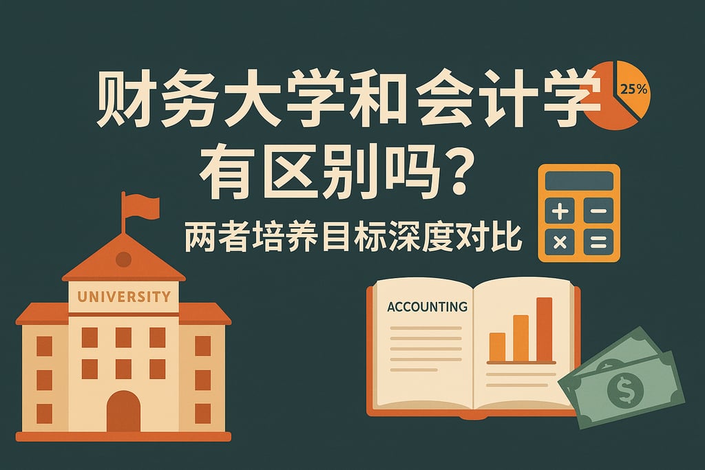 财务大学和会计学有区别吗？两者培养目标深度对比