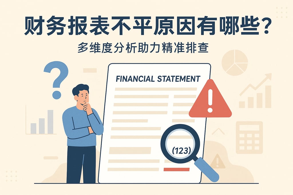 财务报表不平原因有哪些？多维度分析助力精准排查