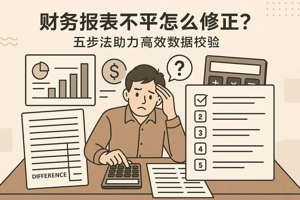 财务报表不平怎么修正？五步法助力高效数据校验