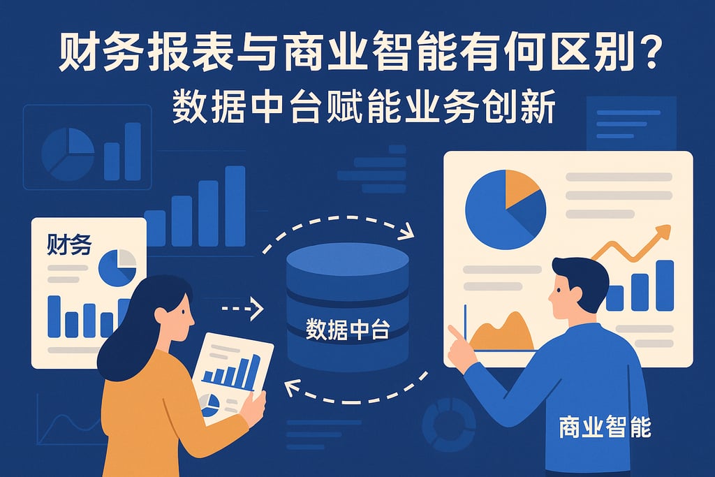 财务报表与商业智能有何区别？数据中台赋能业务创新
