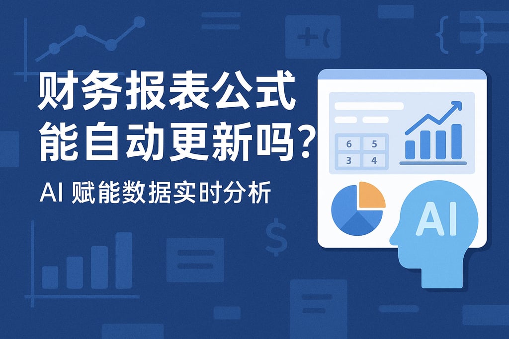 财务报表公式能自动更新吗？AI赋能数据实时分析