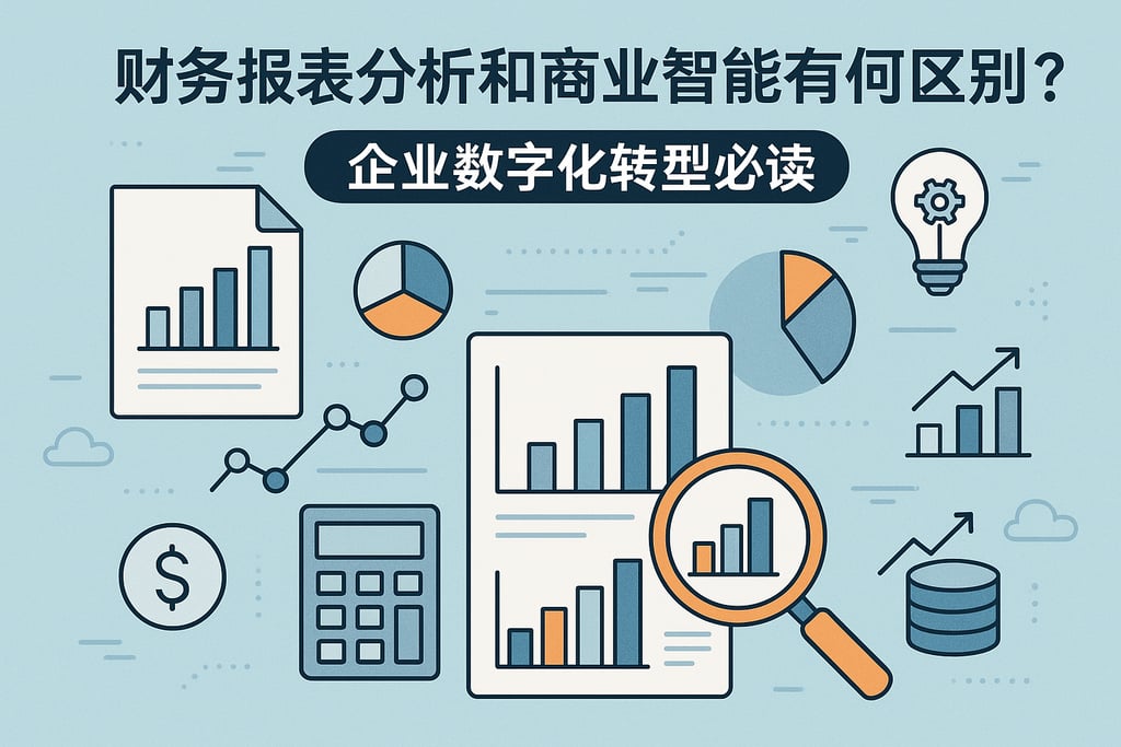 财务报表分析和商业智能有何区别？企业数字化转型必读
