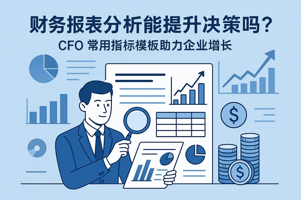 财务报表分析能提升决策吗？CFO常用指标模板助力企业增长