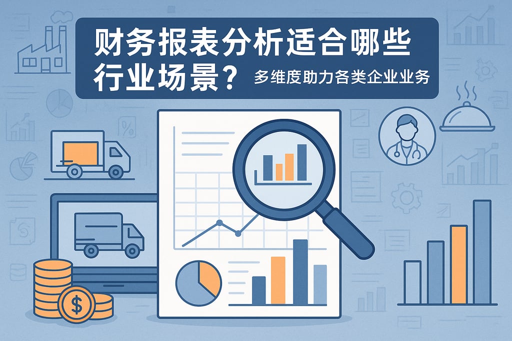 财务报表分析适合哪些行业场景？多维度助力各类企业业务