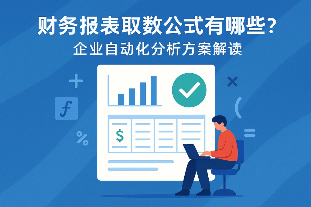 财务报表取数公式有哪些？企业自动化分析方案解读